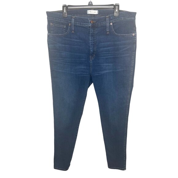 Madewell Womens 10" High-Rise Skinny Jeans Size 34 Blue Denim - Picture 3 of 14